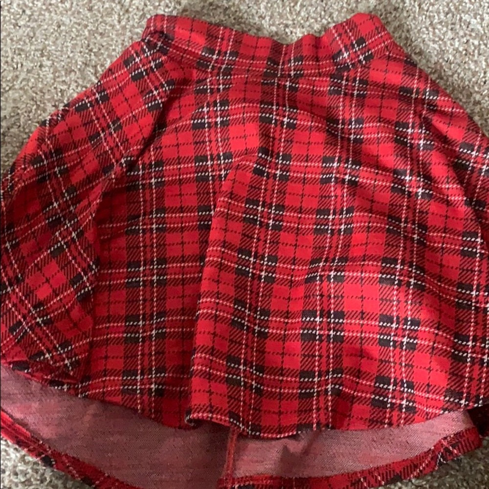Top 10 USA pink plaid skirt short super cute small